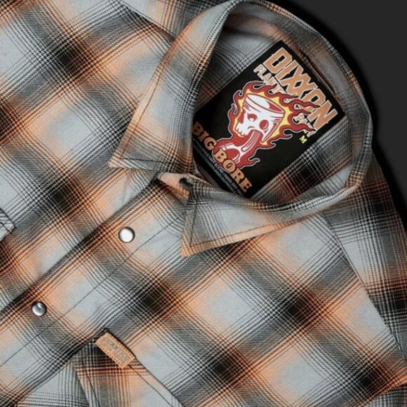 Dixxon "Quantico Big Bore" Flannel NIB XL Extra Large - Rare Sturgis Harley - Picture 2 of 6